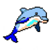 Delphin Pixel Art